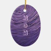 Rippled Opulent Paarse en Roze Moeder 60e Verjaard Keramisch Ornament (Voorkant)