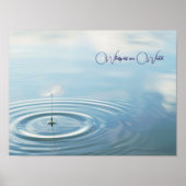 Rippled Reflections: Drijvend paardenbloemzaad Poster (Voorkant)