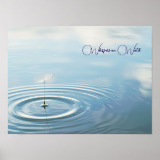 Rippled Reflections: Drijvend paardenbloemzaad Poster