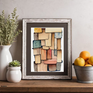 Ripples van Reclaimed Beauty Waterverf en Scrap Poster