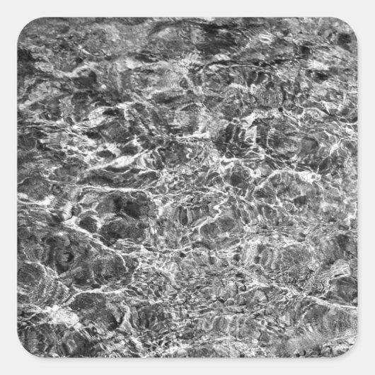 Ripples Vierkante Sticker (Voorkant)