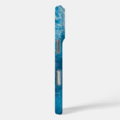 Rippling Ocean Water iPhone Case – Serene Blue Zee (Achterkant / Rechts)