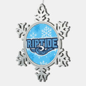 Riptide Tin Sneeuwvlok Ornament (Rechts)