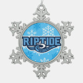 Riptide Tin Sneeuwvlok Ornament (Voorkant)