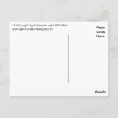 RIRE ! Carte postale par April McCallum (Dos)