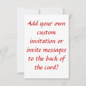 Rire Cœurs Rose Bliss Petites Invitations (Dos)