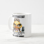 Rire-dehors-Loud Cadeau : Mug de café avec Citatio (Devant gauche)