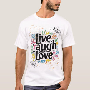 rire en direct amour sur t-shirt design