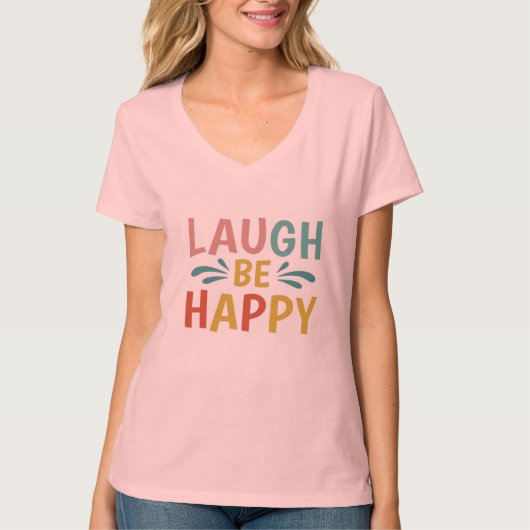 Rire être un joyeux t-shirt (Devant)