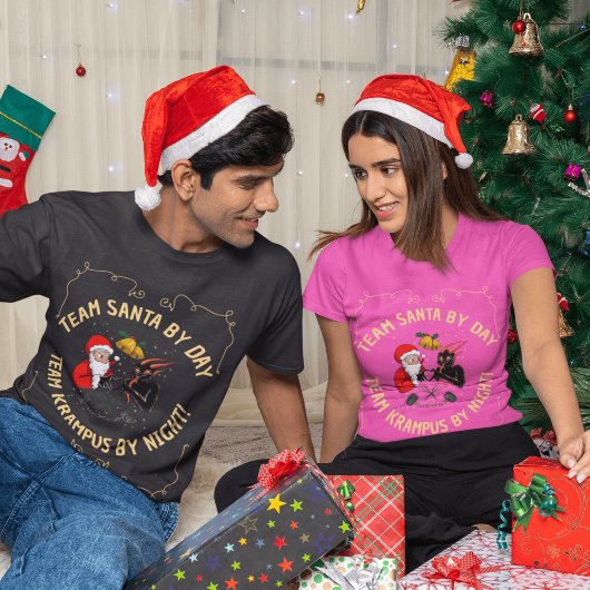 Rire haut avec Père Noël & Krampus Noël