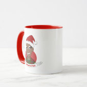 Rire homme Caricature de Noël Mug (Devant gauche)