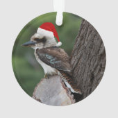 Rire Kookaburra Oiseau Noël Rouge Chapeau de Père  (dos)