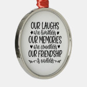 *RIRE, SOUVENIRS ET AMITIÉ* ORNEMENT (Droite)