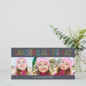 Rire tout le chemin Carte photo de vacances (Debout devant)