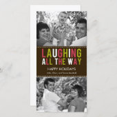 Rire tout le chemin Carte photo de vacances (Devant / Derrière)
