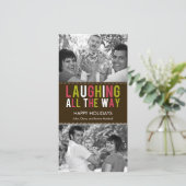 Rire tout le chemin Carte photo de vacances (Debout devant)