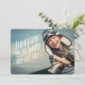 Rire tout le chemin Joyeux Carte photo (Debout devant)