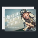 Rire tout le chemin Joyeux Carte photo<br><div class="desc">Un design moderne de typographie amusante qui dit "Rire tout du long... ho ! ho ! ho !" et comporte une photo grandeur nature de votre famille heureuse. Un espace à l'arrière pour ajouter votre message de vacances personnel ou plus de photos si vous le souhaitez. Un accueil contemporain et...</div>