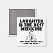 Rires Meilleur Médicament Votre Visage Aimant (Recto/Verso)