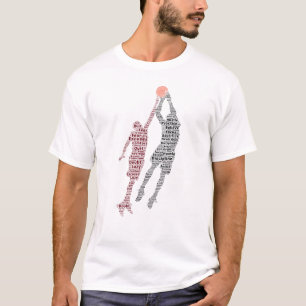Rise Above Doubt Motiverende Basketbal Typografie T-shirt