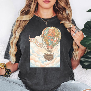 Rise Above Heet Luchtballon Bloemstuk Kunst T-shirt