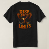 Rise Above Limits - Motivatie Eagle T-shirt (Design achterkant)
