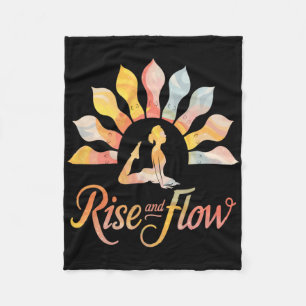 Rise And Flow Yoga Zonsopgang Meditatie Lance Harm Fleece Deken