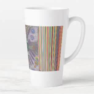 “Rise and Shine – Abstracte Regenboog Power Mok” Latte Mok