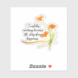 Rise and Shine Beyond Limits Bloemen Sticker Blad