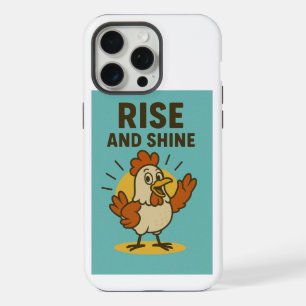 Rise and Shine Happy Chicken iPhone 15 Pro Max Hoesje