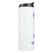 Rise and shine. it's gitar time.retro blue guitar thermosbeker (Gedraaid links)