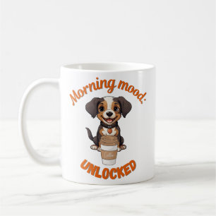 Rise and Shine – Koffie en puppy Instant Download Koffiemok