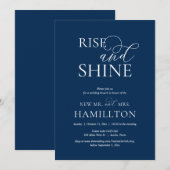 Rise and shine, Post bruiloft Brunch Celebration i Kaart (Voorkant / Achterkant)