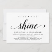 Rise and Shine, Trouwuitnodiging Kaart (Voorkant)