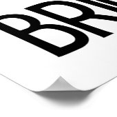 Rise Boven Shine Helderdere Motivatie Zwart Wit Poster (Hoek)