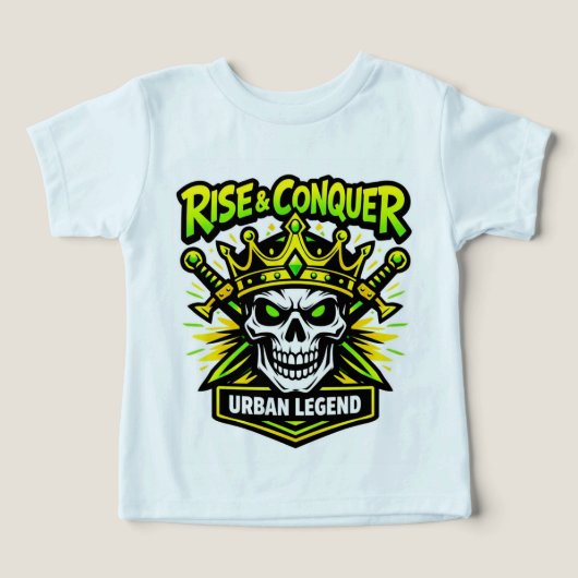 Rise & Conquer Urban Legend Tee 👑💀🔥 (Design Recto)