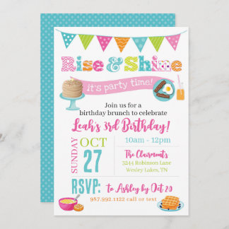 Rise en Shine Brunch Kaart
