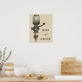 RISE & GRIND POSTER (Keuken)