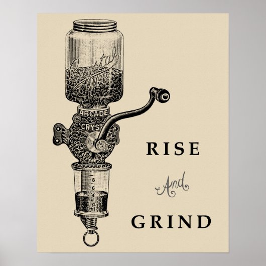 RISE & GRIND POSTER (Voorkant)