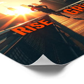 Rise & Grind - Poster du matin motivationnel (Coin)