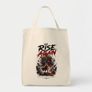 RISE Inspirerende Motivatie Kracht Krijger Tote Bag