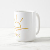 Rise — Minimalist Sunrise Koffiemok (Voorkant rechts)