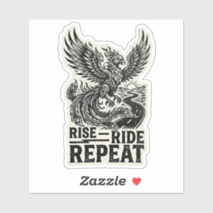 Rise Ride Repeat Phoenix Wegsticker Sticker