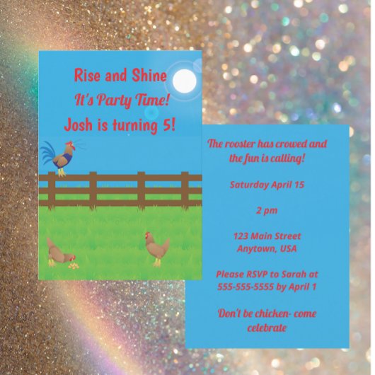 Rise & Shine It’s Party Time Kaart