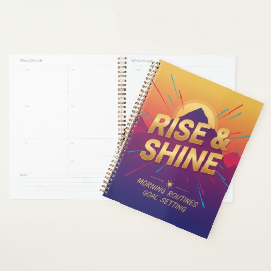 Rise & Shine Planner (Devant avec enveloppe)
