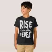 Rise Sparkle Repeat - Sitive Mindset Motivational T-shirt (Voorkant volledig)