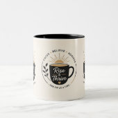 Rise & Thrive – Conception de logo pour mug motiva (Centre)