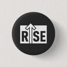 Rise Typografisch Opruiende Zwarte T-Shirt Met Sch