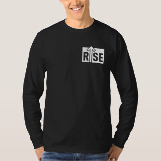 Rise Typographic Uplifting Clean Black Shirt