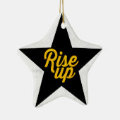 Rise Up Hamilton Keramisch Ornament (Rechts)